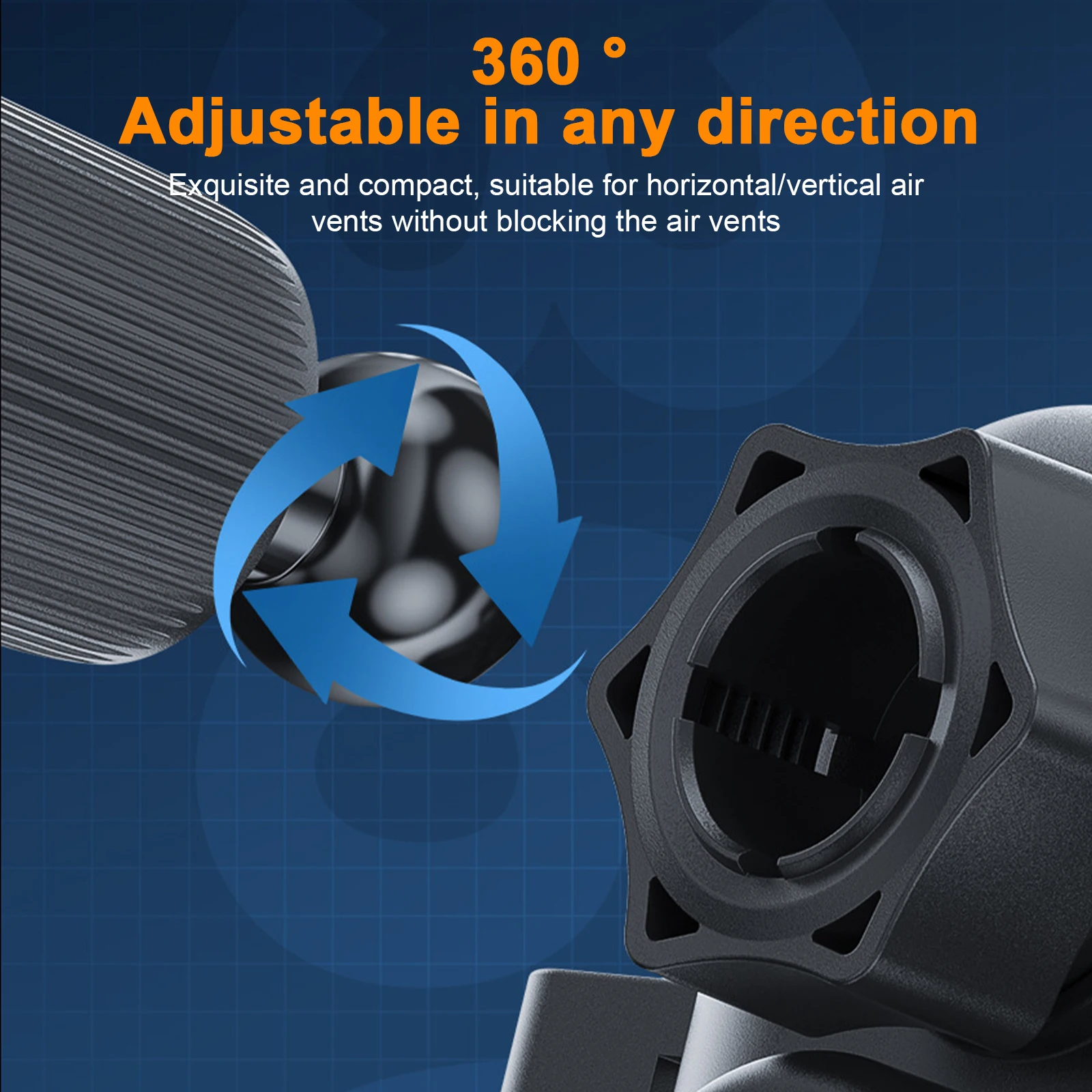 Автомобильный держатель для телефона, беспроводное зарядное устройство, быстрая зарядка с вентиляционным отверстием, автомобильный держатель для зарядки с одним касанием, зажимное зарядное устройство