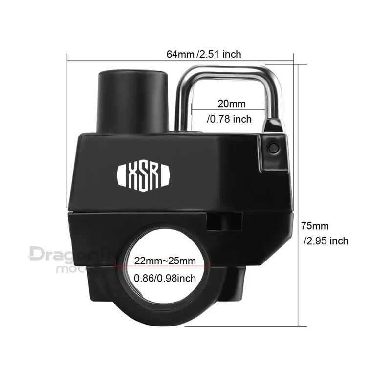 For YAMAHA XSR700 XSR 700 XSR900 XSR 900 XSR125 155 Motorcycle Supplies Helmet Lock Anti-theft Locker Locking Device Rustproof