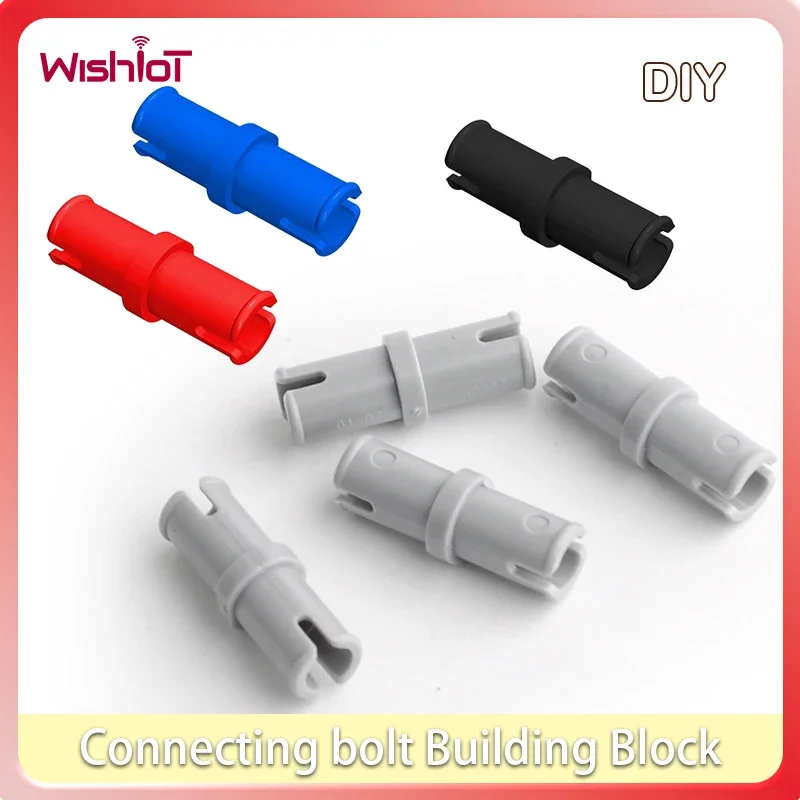 10PCS MOC 1x2 Connecting Bolt Building Blocks Parts Assembles for DIY Robot Car Children Educational Toy Compatible 3673 4211807