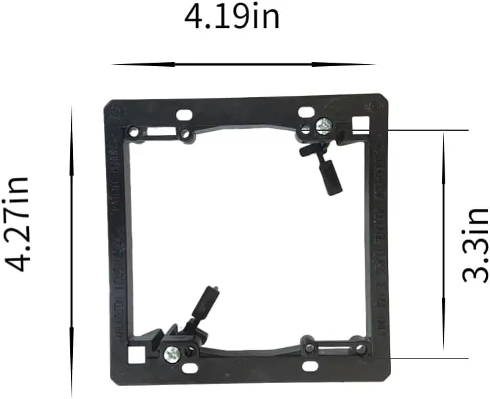 Suporte de instalação de baixa tensão multiuso, painel de parede de 2 posições, suporte do painel de parede para RJ145, caixa inferior, 5 PCs