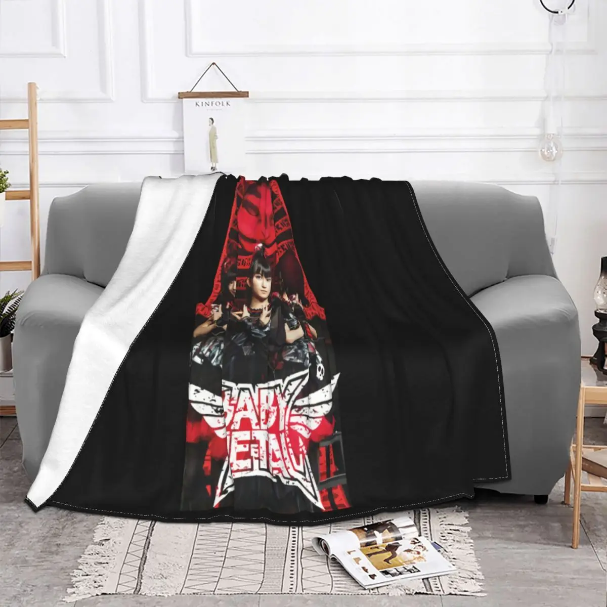 New Babi Metal Japanese Metal Band Music Legend M 2Xl Child Designing Child Men Solid Color Many Colors Humor Throw Blanket