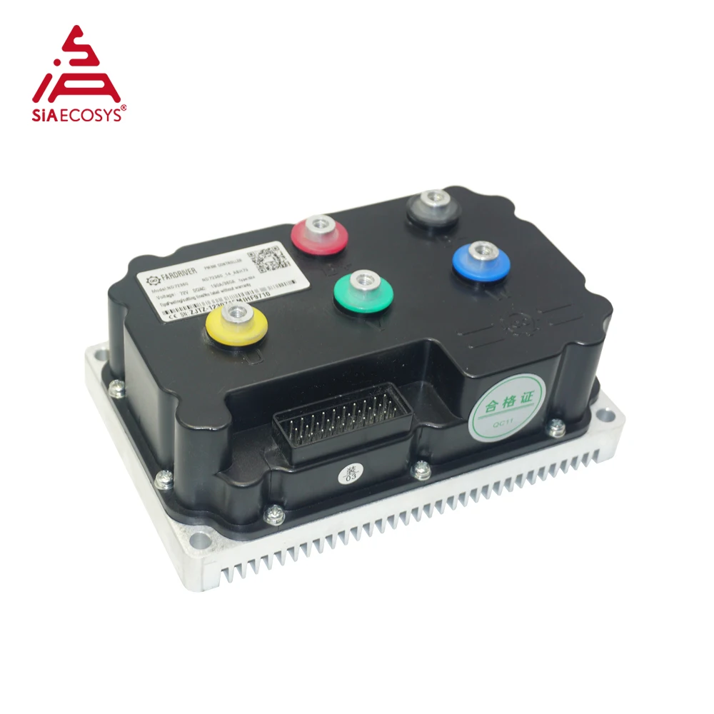 Pengontrol Fardriver pengontrol far driver ND72360 ND84360 ND96360 pengontrol ebike dengan heatsink 360A 3-4KW BLDC yang dapat diprogram