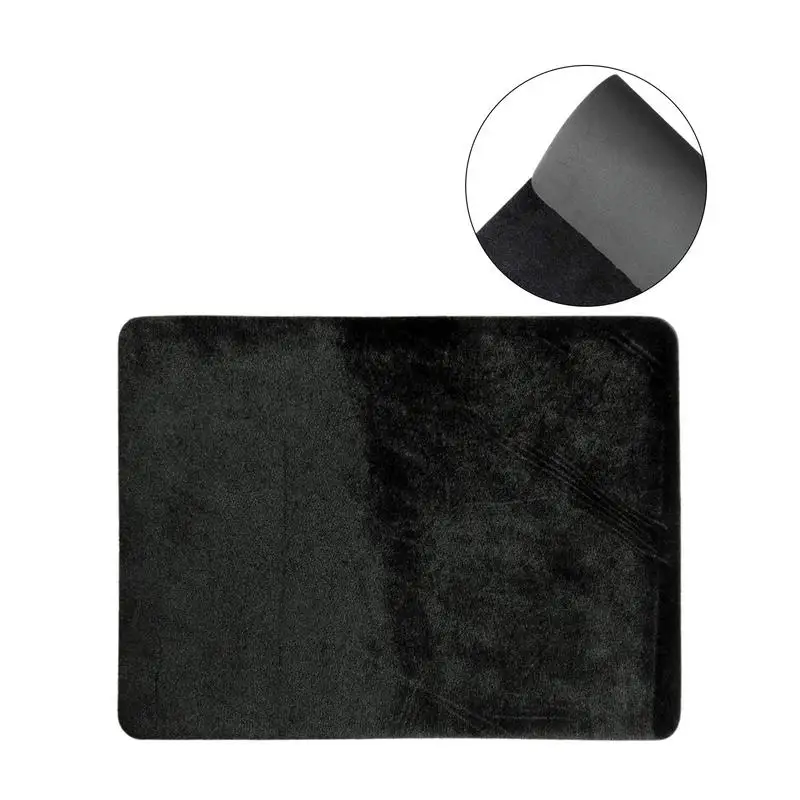 Card Game Mats Magic Card Mat Flannel Poker Pad Black Playmat Poker Card Black Card Game Pad for Fans of Poker