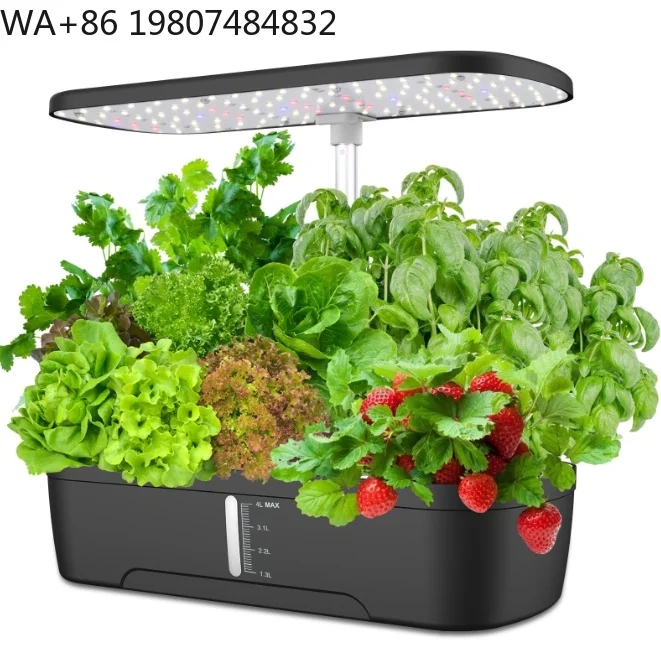 Small  Aquaponic Hydroponic Cultivation Gear Electronic Timing Circulation Soilless Pot For Indoor Vegetable Herb Balcony