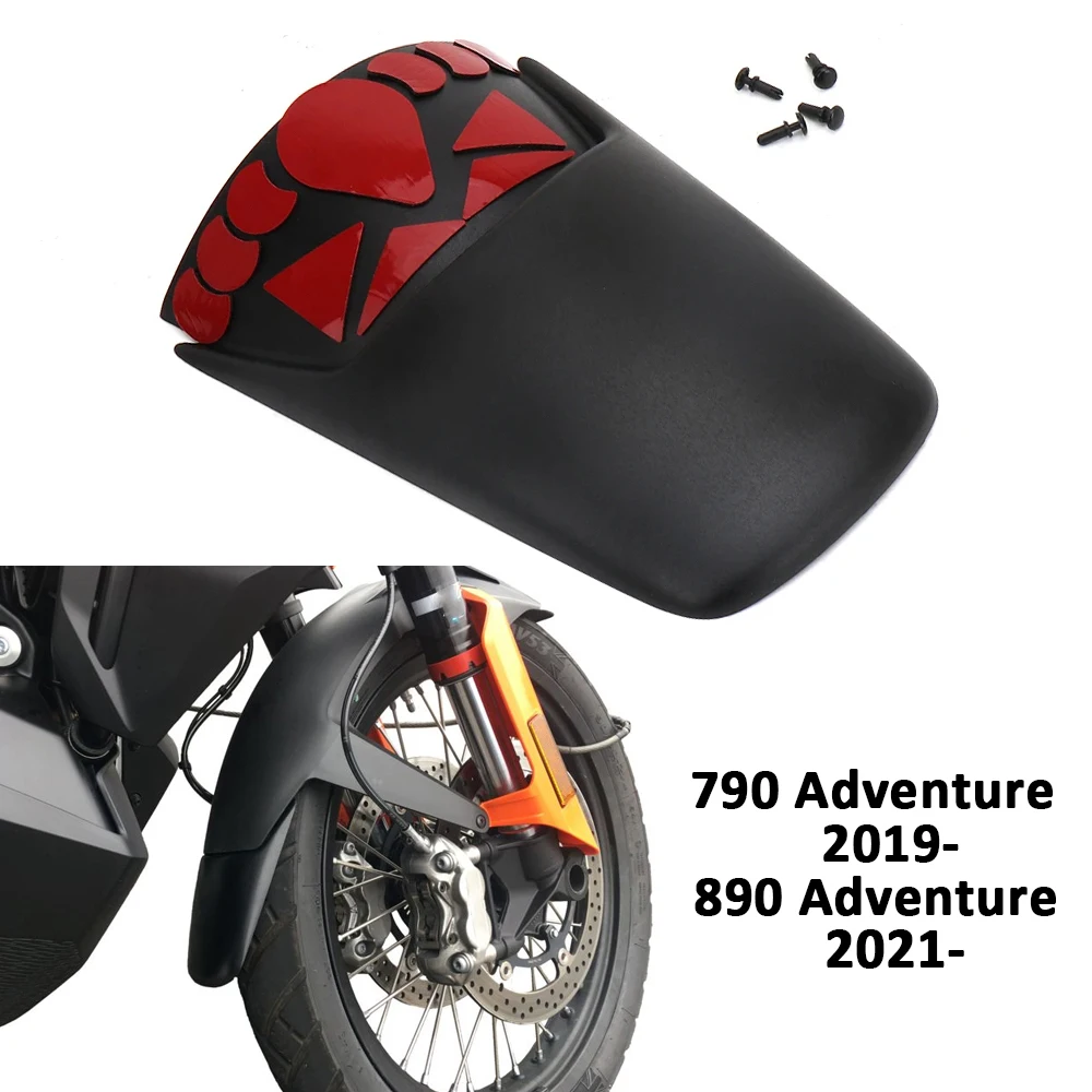 

Motorcycle Accessories Splash Guard Front Fender Mudguard Extender For 890 Adventure 2021 2022 2023 2024 790 ADVENTURE ADV 2019-