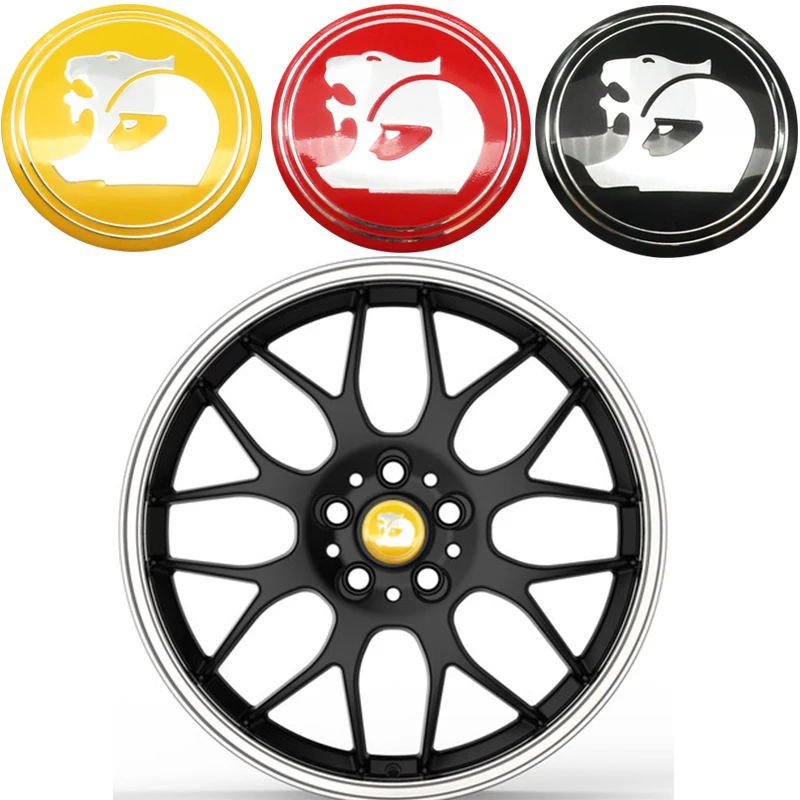 4pcs 56mm 60mm HSV logo Car emblem Wheel Center Hub Cap Rim refit Creative badge covers decoration sticker accessories