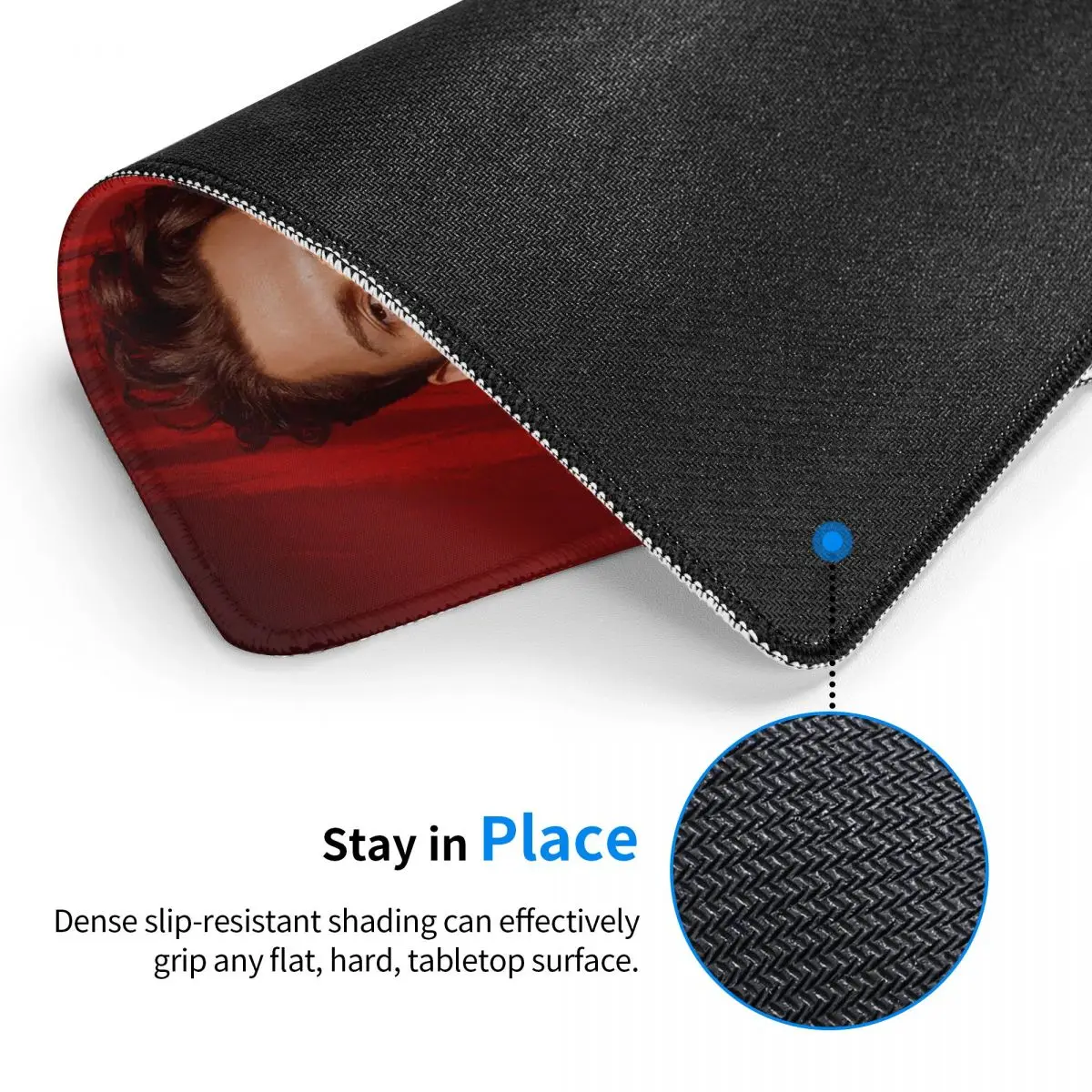 Cool Tom Holland Mouse Pad with Locking Edge Waterproof Gaming Mousepad Anti-Slip Rubber Base Office Decor Computer PC Table Mat