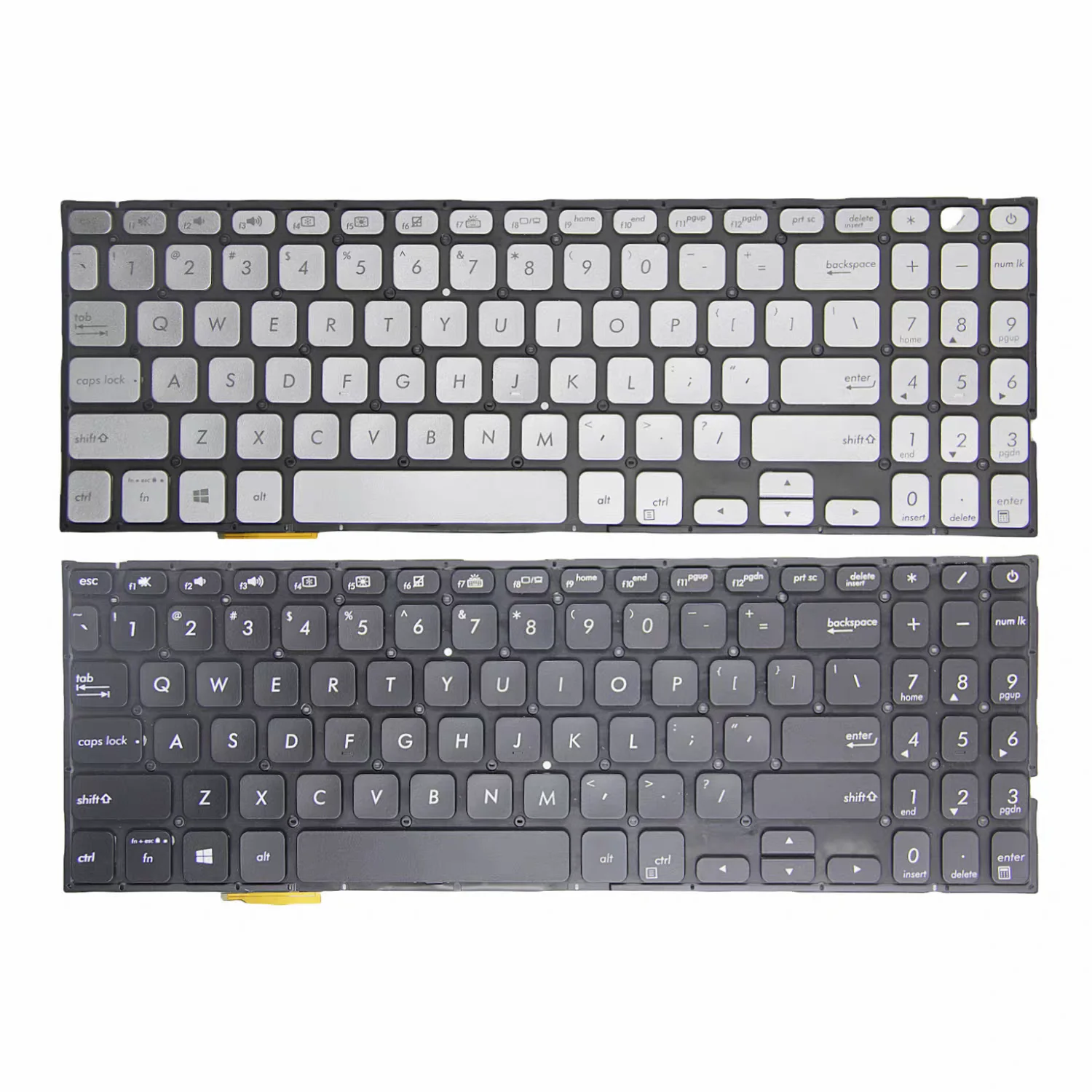 New US Backlit Keyboard for ASUS vivobook S530 S15 S530U S530F S530UF S530FA S530FN X530M X530 S5300 Laptop silver