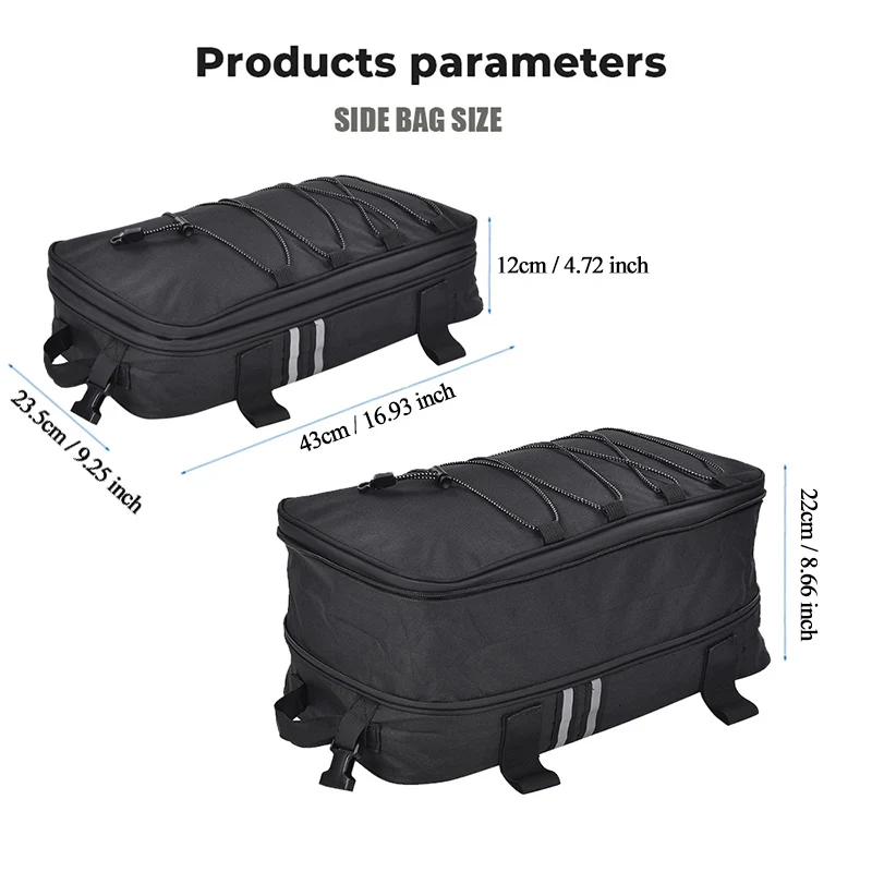 1-3pcs set Motorcycle Luggage Bags Additional Bags for BMW GS 1200 LC Adventure 2013-2017 R1250GS R1200GS Adventure Top Pack