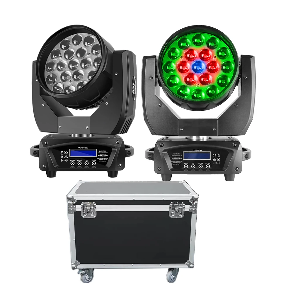 

36x15W RGBWA+UV LED Wash Zoom Moving Head Lighting With Flight Case DMX Head Lighting For DJ Disco Bar Club Party Stage Lighting