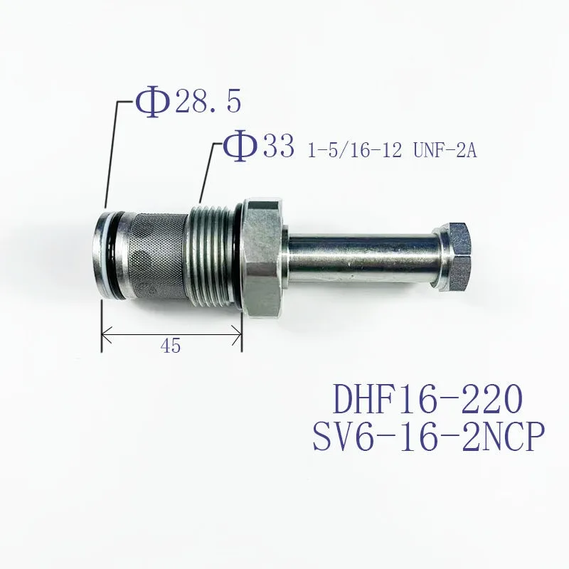 Two position two-way threaded one-way normally closed solenoid valve DHF16-220 SV16-20 lifting and holding pressure