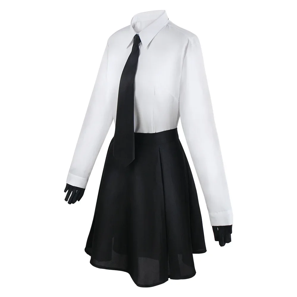 Camiseta de Cosplay de Anime Bungo Stray Dogs Akiko Yosano Kostum para mujer, conjunto de uniforme escolar de falda corta, ropa de fiesta de Halloween