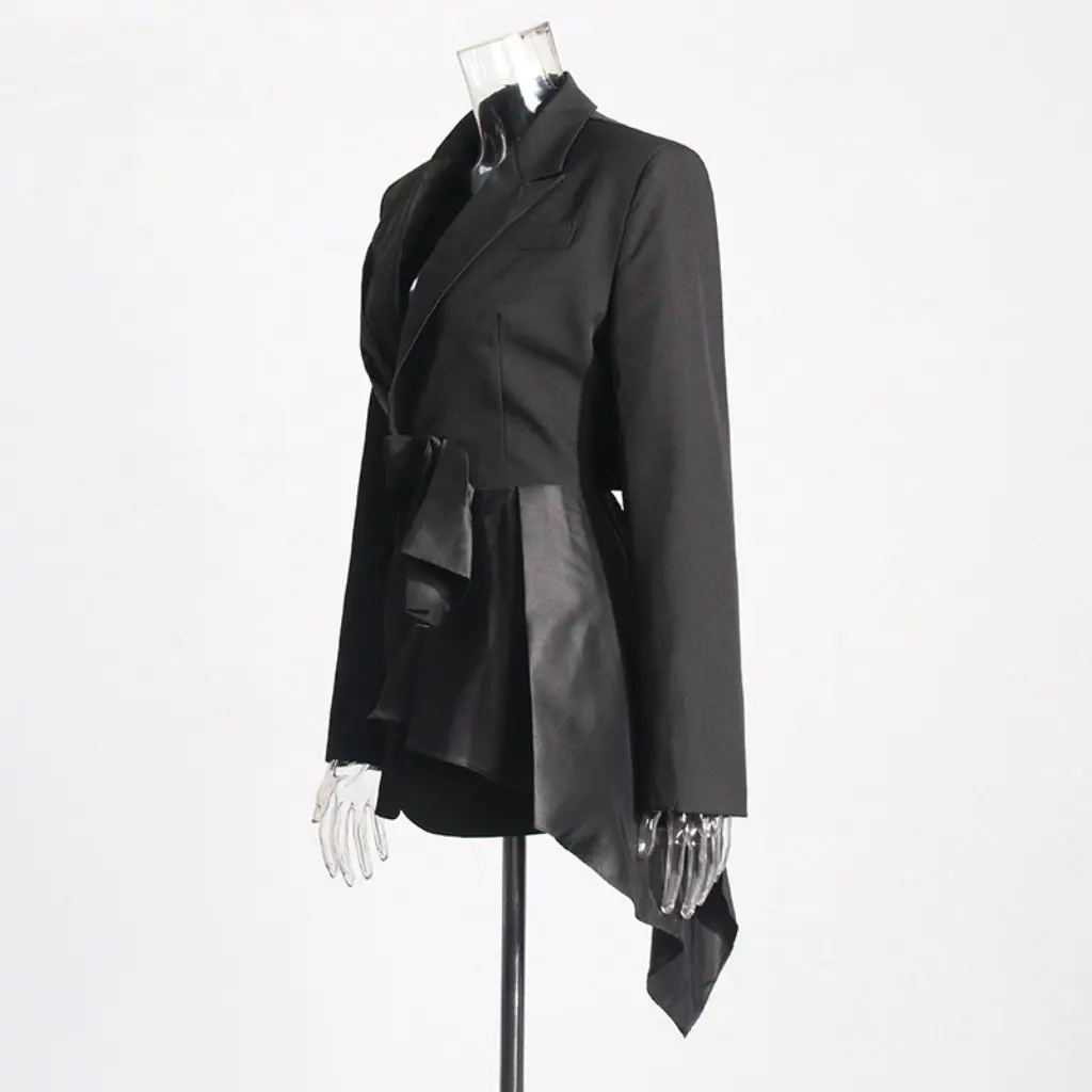 

Women's Elegant Bow Suit Jacket European American Style Slimming Detail Design All-match Spring