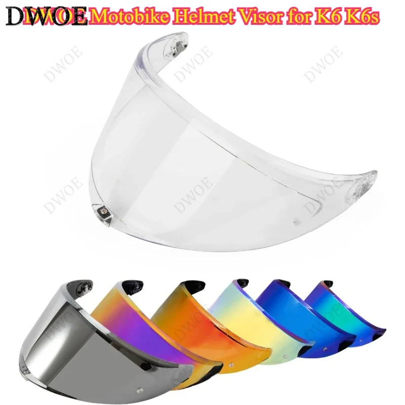 

DWOE Motobike Accessories Helmet Visor for K6 K6s Visor Helmet Face Shield Helmet Replacement for K6 K6s