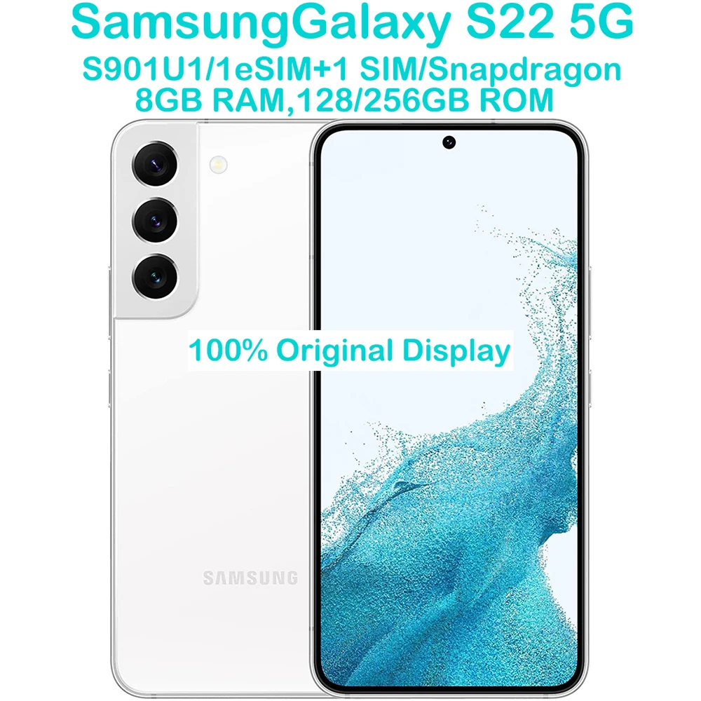 Samsung Galaxy S22 5G S901U1 6.1-inch AMOLED RAM 8GB ROM 256GB NFC Eight Core Original Android Unlock Smart Android PhoneSamsung
