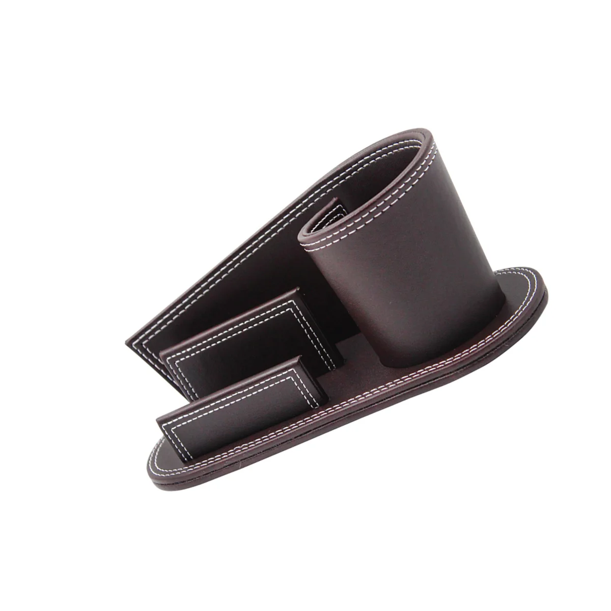 

PU Pen Holder Desktop Organizer Business Stand for Office Supplies Cellphone Remote Control Storage