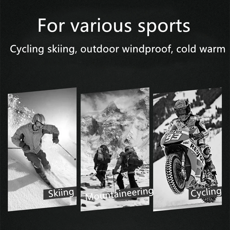 Winter Warm Cycling Gloves Waterproof Bicycle Gloves Outdoor Scooter Riding Motorcycle Warm Windproof Sport Ski Bike Gloves