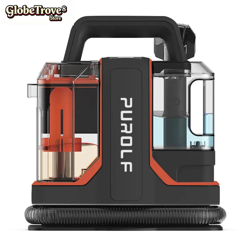 GlobeTrove Portable Handheld Steam Spot Cleaner For Carpet Sofa Wet Dry Function Removable Water Tank Household Machine For Hote