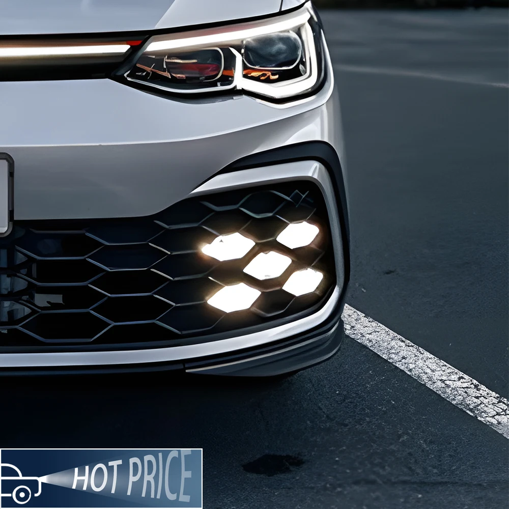 

Автомобильные фары для Volkswagen Golf MK8 2021-2024, обновленный передний бампер, высококачественные дневные ходовые огни, противотуманные фары, аксессуары для инструментов