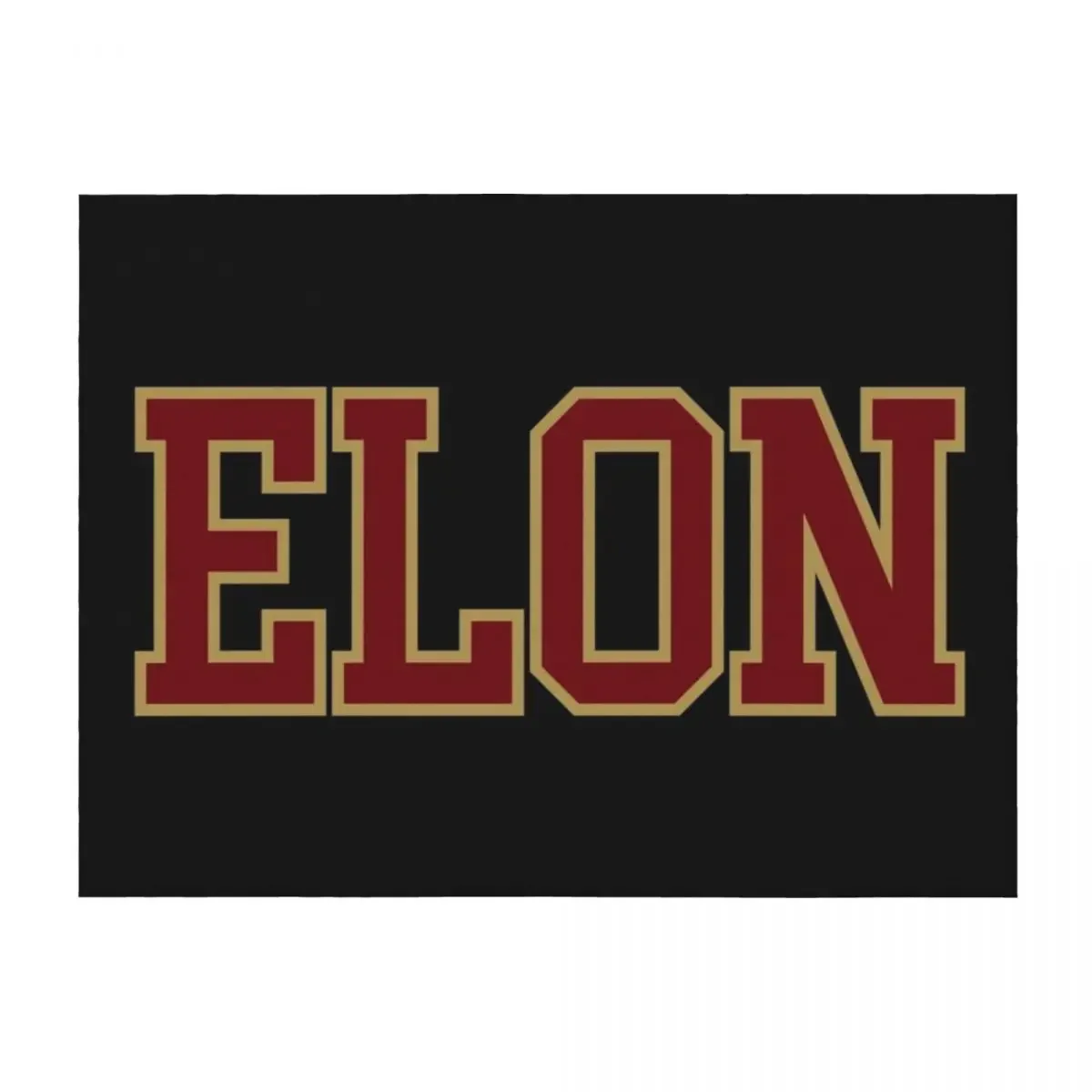 

elon - college font Throw Blanket Luxury Brand Luxury Throw for winter Personalized Gift Blankets