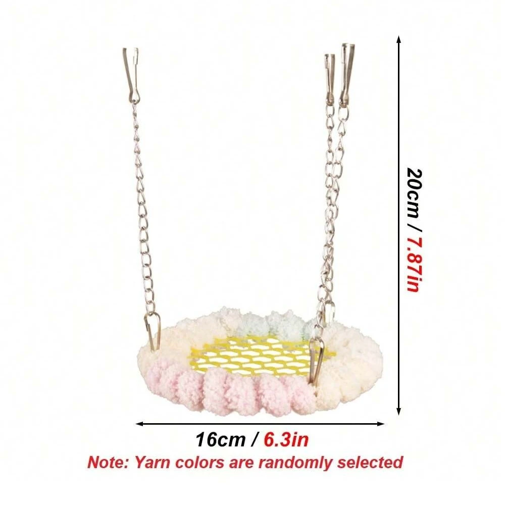 لون عشوائي الخريف الشتاء عش الطيور أفخم الببغاء جولة النوم سرير معلق محطة الإطار للحيوانات الصغيرة الحيوانات الأليفة الطيور قفص الببغاء