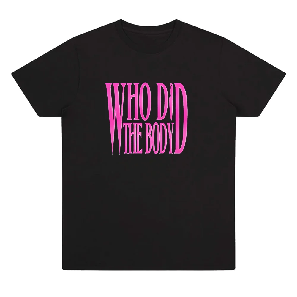 تي شيرت Monaleo Who Did The Body Songs Merch تي شيرت نسائي غير رسمي بأكمام قصيرة تي شيرت قطني عالي الجودة Y2K تي شيرت ملابس الشارع #2