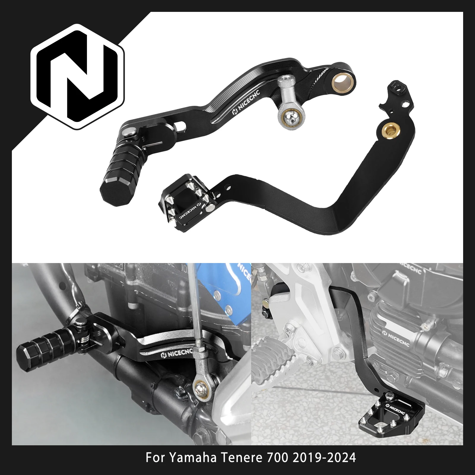 

Rear Brake Lever Pedal Shift Lever Gear Shifter For Yamaha Tenere 700 2019-2024 Tenere 700 Rally Edition Tenere 700/XTZ 700