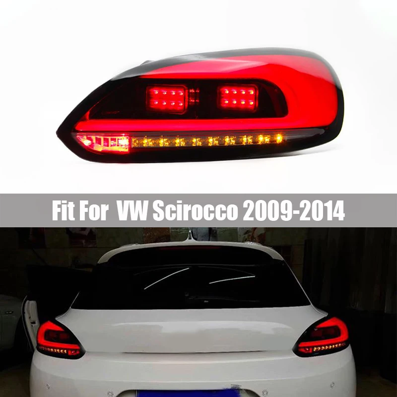 

Taillight Assembly Suitable for Volkswagen Scirocco 2009 2010 - 2014 LED Taillight Retrofit Streamer Steering