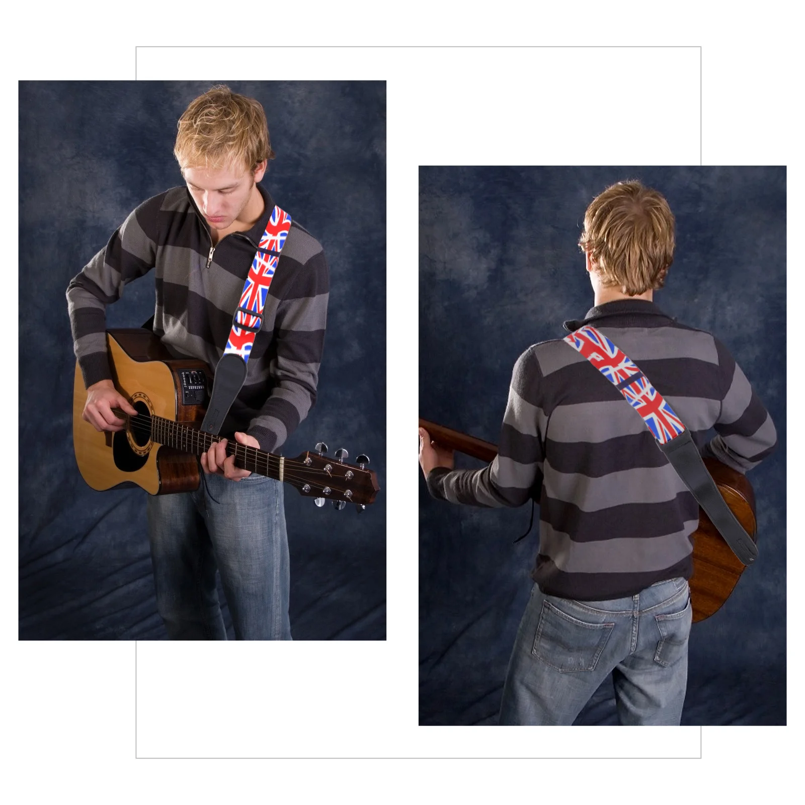 

1Pcs Decorative Guitar Strap Creative Rope Beautiful Pattern Durable Wear-Resistant Portable Music Competition Accessory