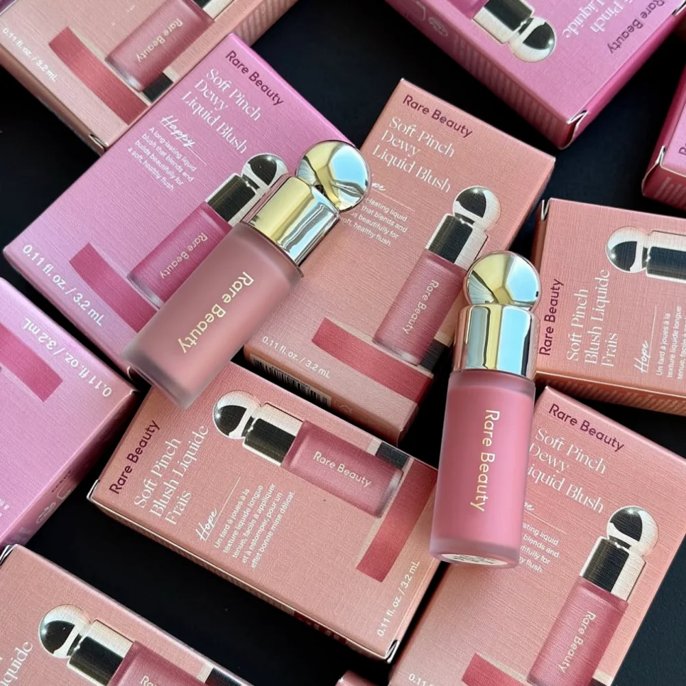 Rare Beauty Soft Pinch Liquid Blush Airy Lightweight Buildable Color Matte Dewy Finish Second Skin Soft Focus All Day Makeup