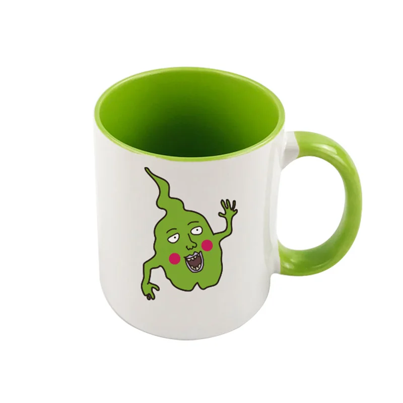 Tasse en céramique de dessin animé en verre à eau Cosplay, accessoire d'ornement, tasse de marque, souvenir de mascotte, anime Mob Psycho 100, Mobu, Saiko, Hyaku, fossette