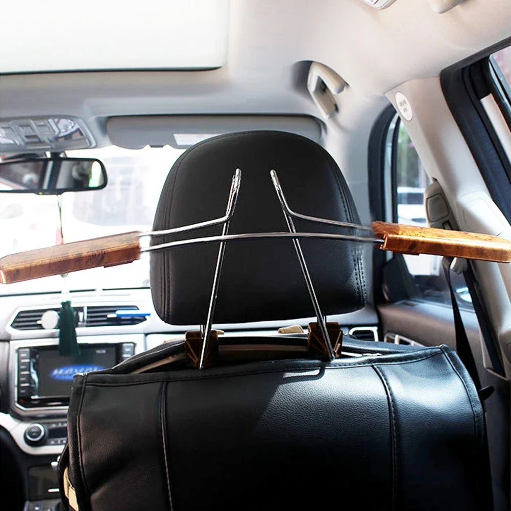 

Car Coat Hanger Stainless Steel Seat Headrest Clothes Hanger Retractable Car Clothes Drying Rack Seat Coat Hook Car Accessories