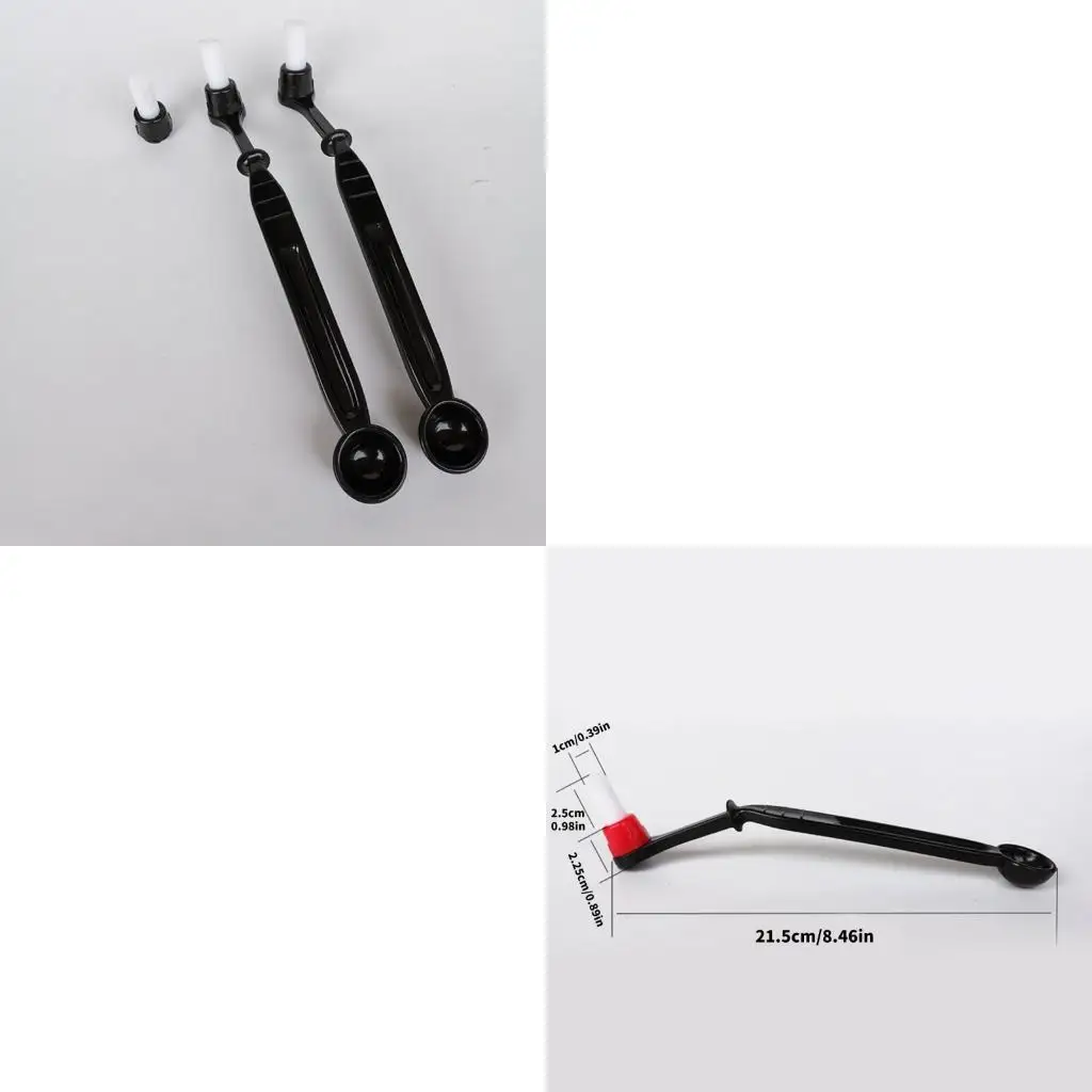  2Pcs Espresso Coffee Machine Cleaning Brushes With Long Handle And Spoon Head
