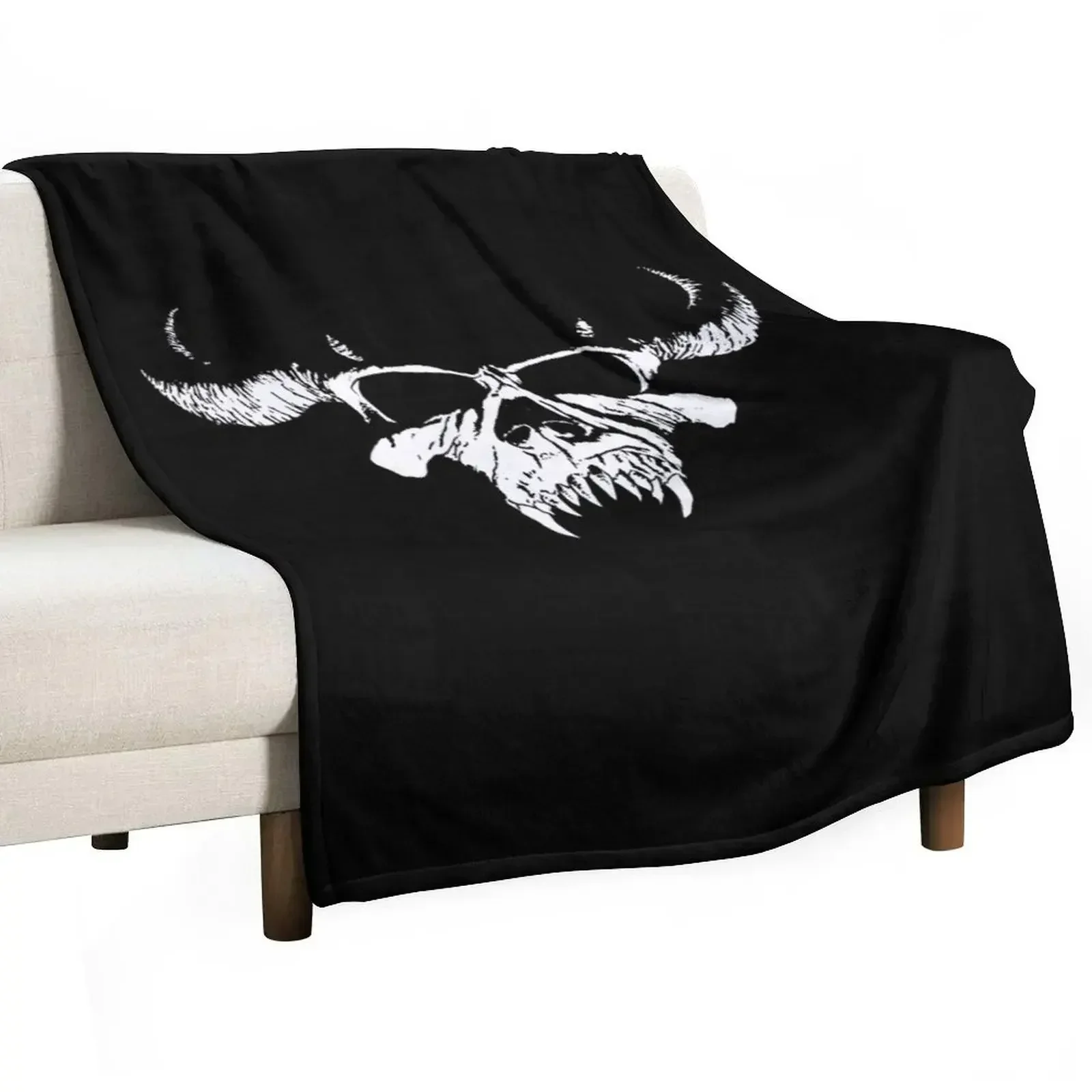 Danzig Throw Blanket Loose halloween manga Blankets For Bed Blankets