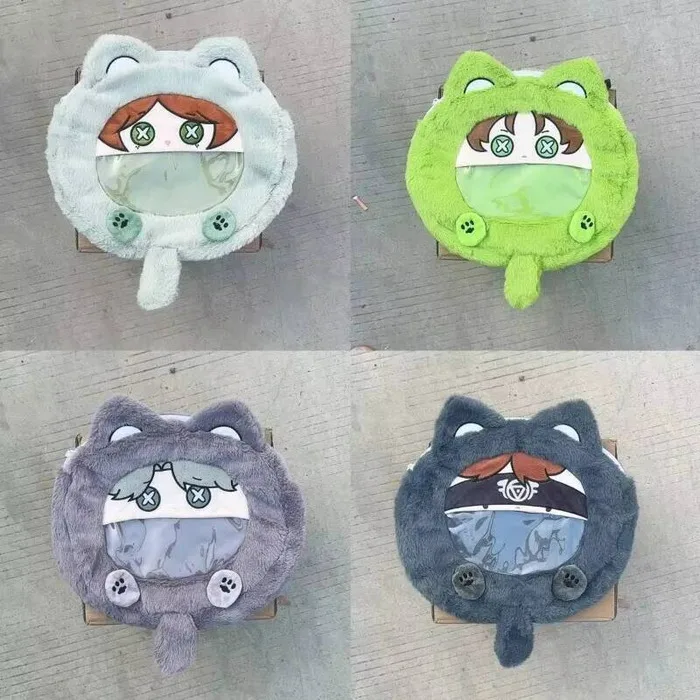

Game Identity V Cosplay Gardener Mercenary Seer Embalmer Aesop Carl Tracy Transparent Campus Zipper Backpack Shoulder Bag
