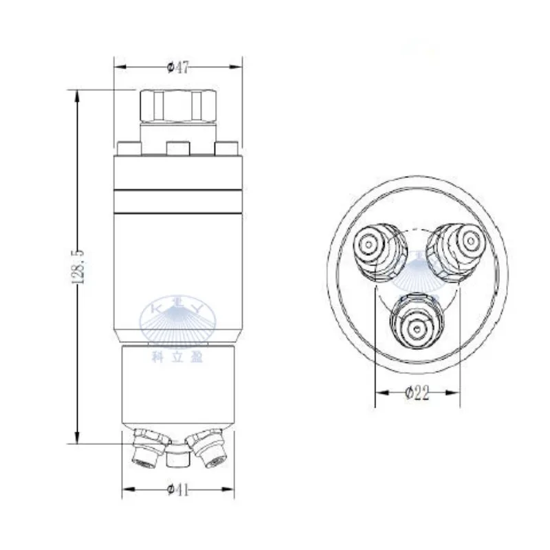 100 Bar Self-rotating Nozzle, High Pressure Cleaning Head for Cleaning of Dustbin, Trash Can, Car