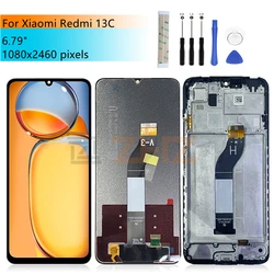 For Xiaomi Redmi 13C lcd display Digitizer Assembly With Frame For Redmi 13c Display Replacement Repair Parts 6.74