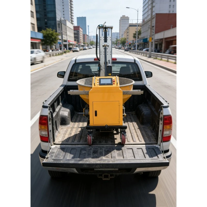 Automatic Wall Screeding Machine High Power Plastering Equipment 1-Year Warranty