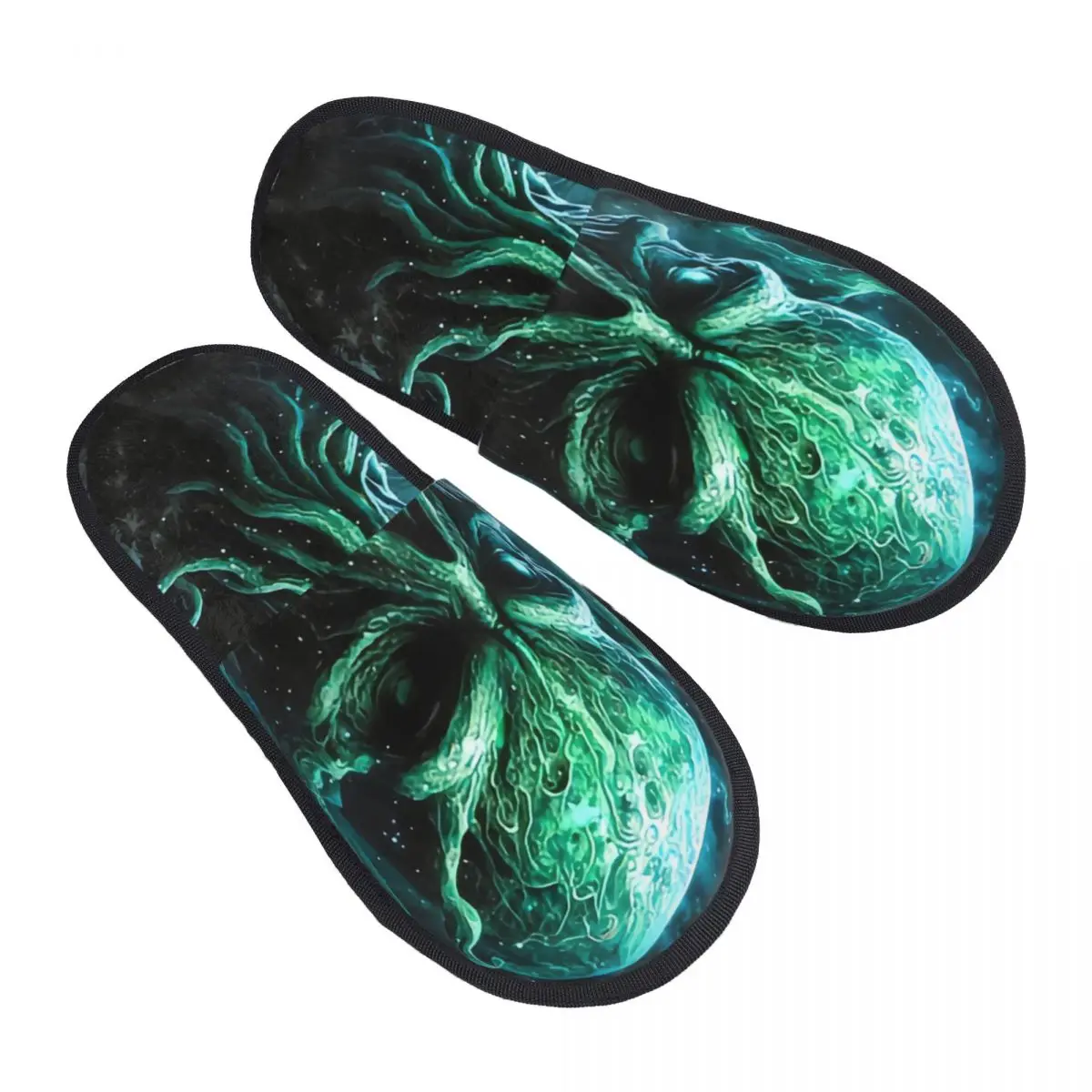 

Plush Indoor Slippers Cosmic Tentacles Cthulhu Octopus Print Warm Soft Shoes Home Footwear Autumn Winter