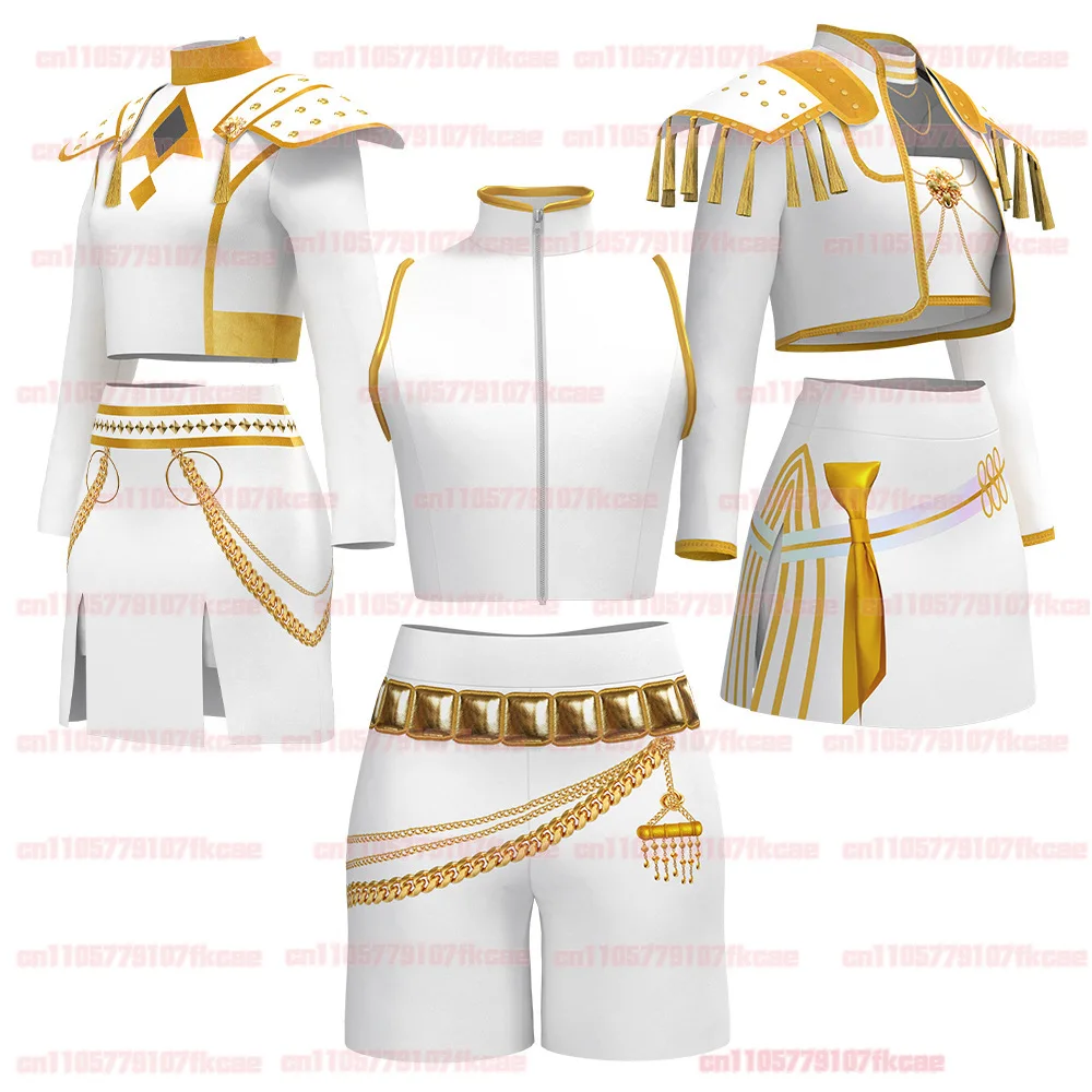 Niños Zoey KPOP Rumi cosplay Anime KPop Demon Hunters Mira Cosplay disfraz uniforme fiesta de Halloween para mujeres hombres accesorios de Carnaval