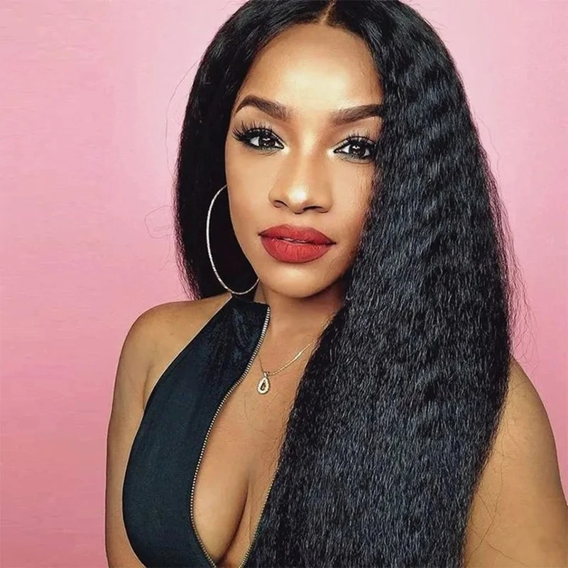 

13x4 Кудрявые прямые парики из натуральных волос на кружеве для женщин Яки костяного цвета, прямые прозрачные парики на шнурке 4x4, бразильские на продажу