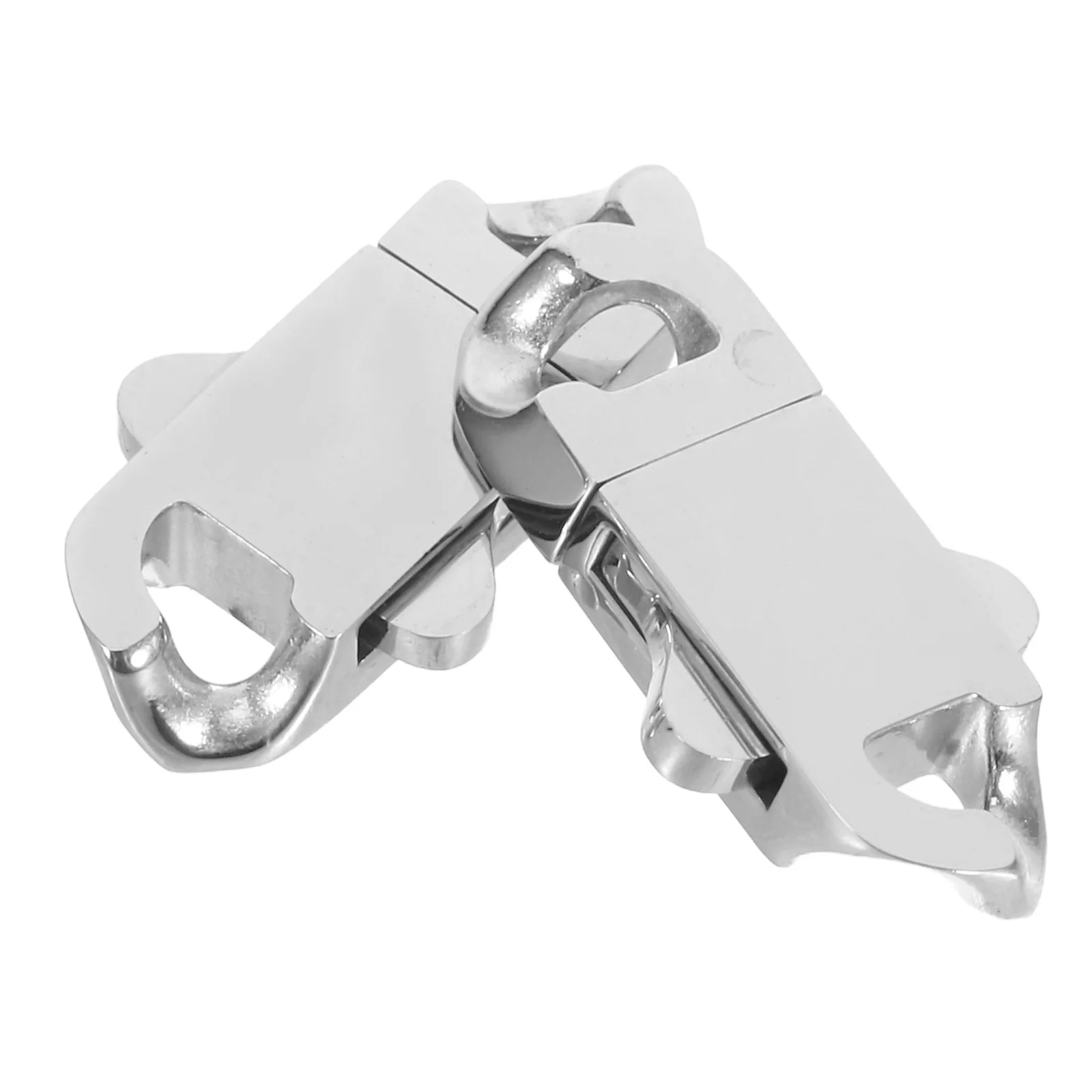 

2Pcs Stainless Steel Spring Snap Hook Versatile Use for Necklaces Bracelets Metal Clasp Latch Jewelry Closures