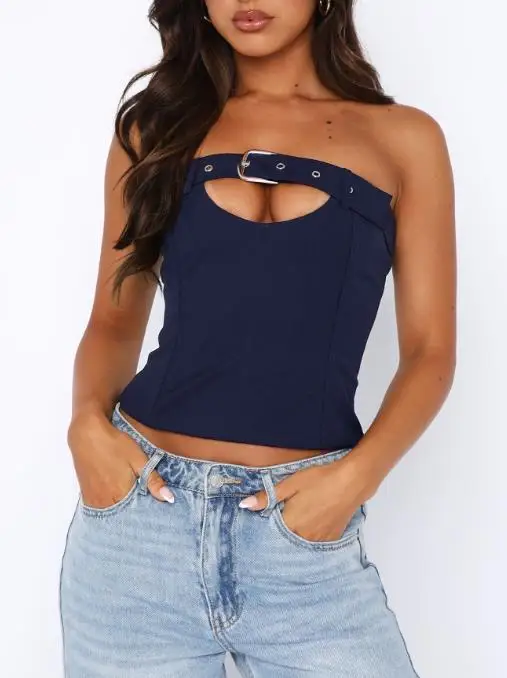 

Y2K Sexy Summer Strapless Vest Strapless Women's Clothing 2025 Summer