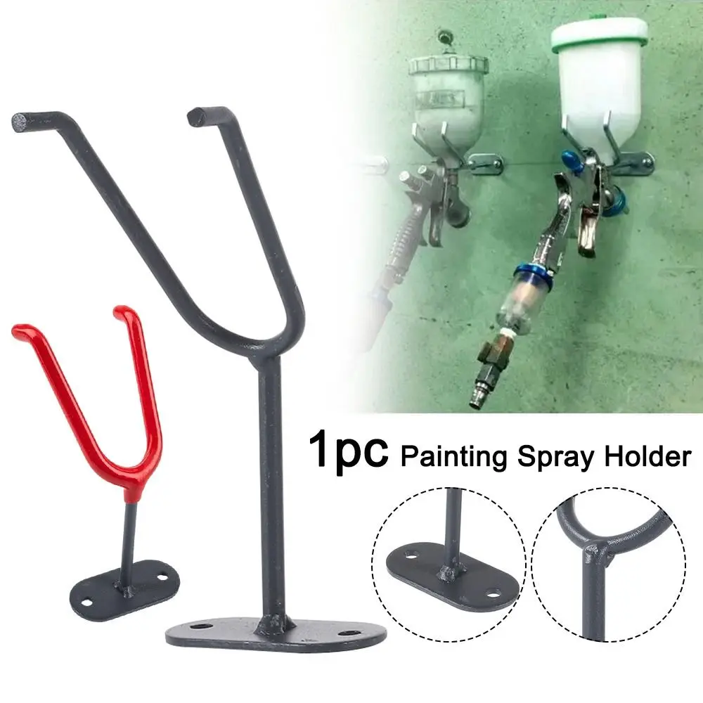 1Pcs Rack Stand Painting Spray Holder Rubber Protection Wall Bench Mount Wall Mounted Bracket Metal Hand Tools Accessories