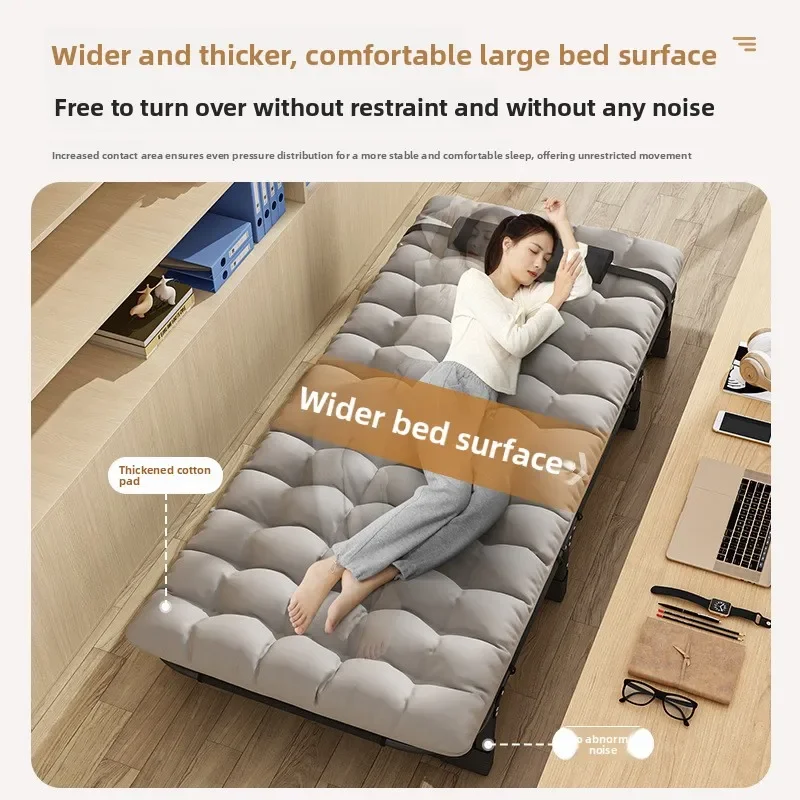 سرير قابل للطي مكتب معدني واحد منزلي قيلولة قابلة للطي كرسي متعدد الوظائف سرير مخيم للكبار قطعة أثرية للقيلولة