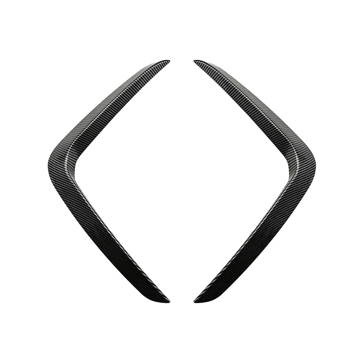 Car Front Lights Frames Cover Bumper Trim Spoiler for BMW X3 X4 G01 G02 M Sport LCI 2022 2023 +(Carbon )