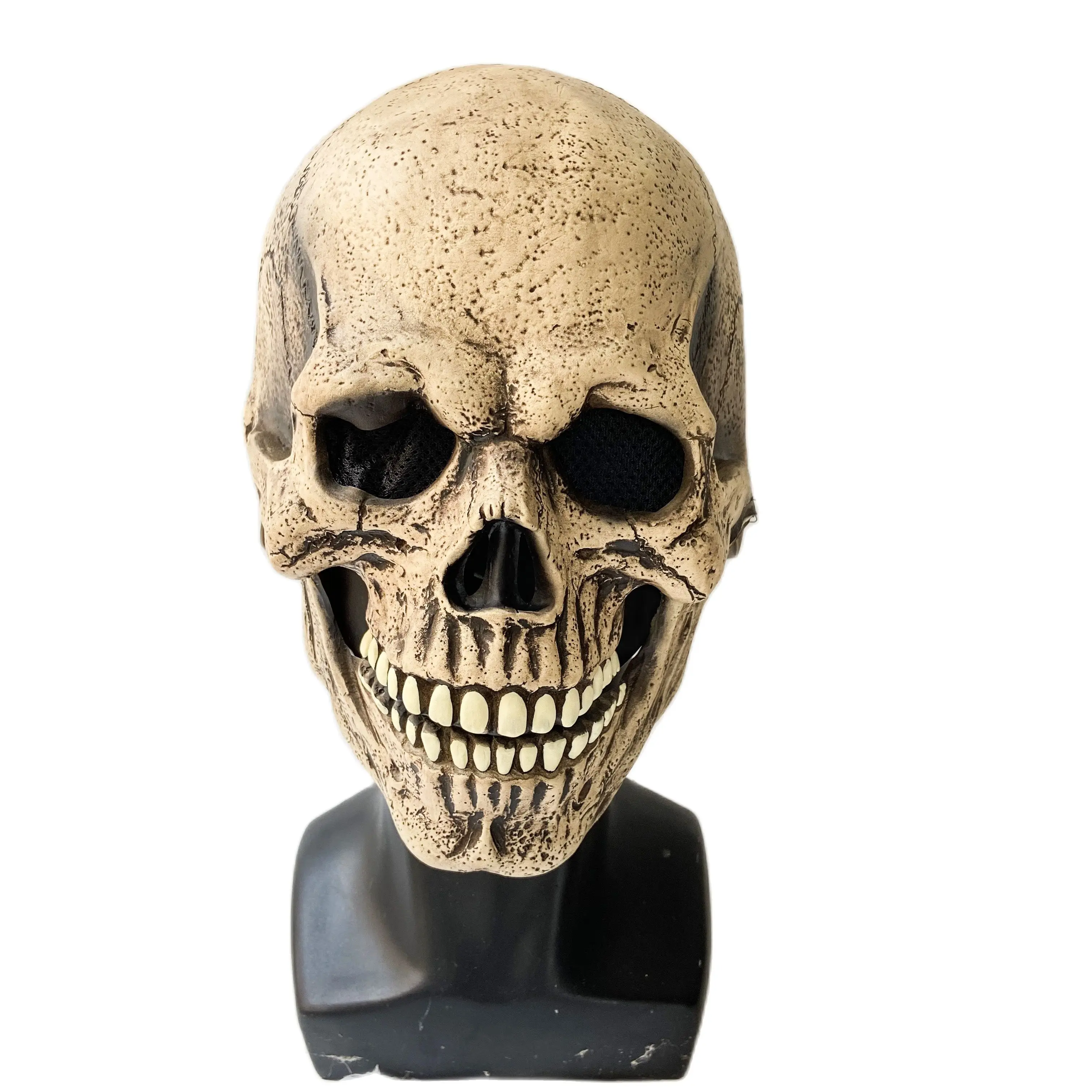 

Halloween Mask Movable Jaw Full Head Skull Mask Halloween Decoration Horror Scary Mask Cosplay Party Decor Skull Helmet