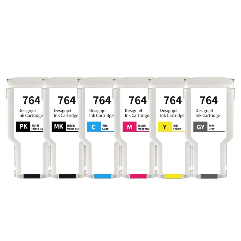 764Ink Cartridge Compatible HP Designjet T3500Ink Cartridge Plotter Large Format PrinteC1Q13A C1Q14A C1Q15A C1Q16A C1Q17A C1Q18A