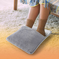 Winter Electric Foot Heating Pad USB Soft Plush Thermal Blanket Feet Foot Warming Mat Heating Slippers for Home Office Bedroom