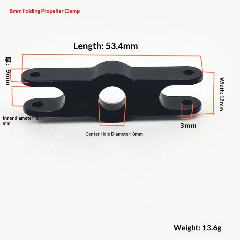 Generic Rc Model Folding Propeller Clamp 5Mm 6Mm 8Mm Threaded Shaft Mount Seat Replacement Accessory